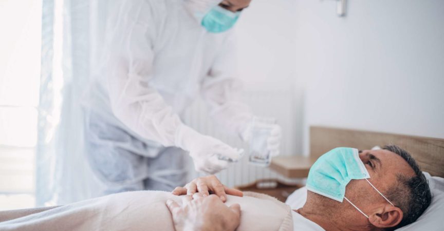 Patient mit COVID-19