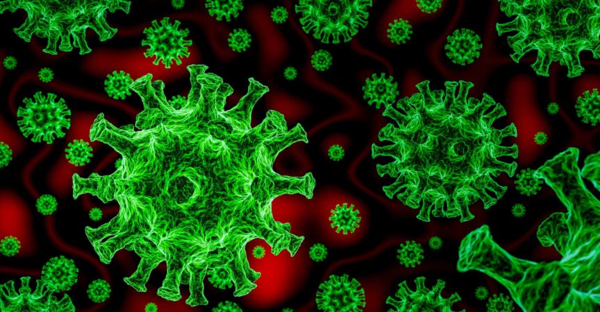 Coronavirus - 2019-nCoV, SARS-CoV-2 WUHAN-Viruskonzept. 3D-Rendering von Coronavirus. 3D-Illustration