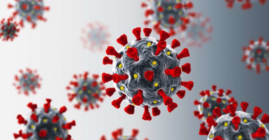 Coronavirus. COVID-19. 3D-Rendering