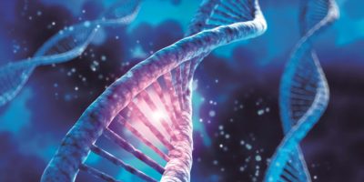 DNA-Sequenz, DNA-Codestruktur – Medizinische 3D-Illustration