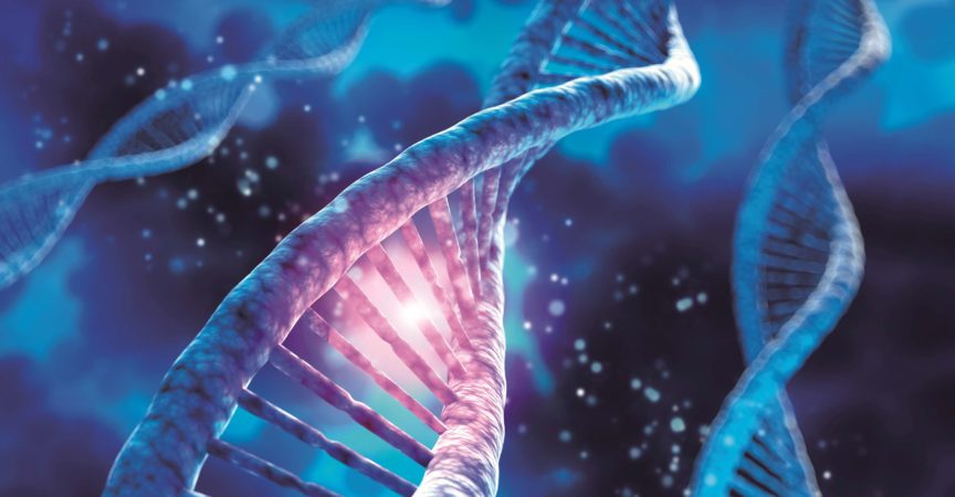 DNA-Sequenz, DNA-Codestruktur – Medizinische 3D-Illustration