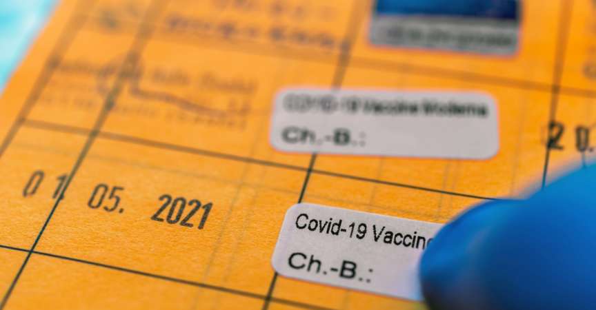 detaillierte Impfbescheinigung mit zweiter Covid-19-Impfung