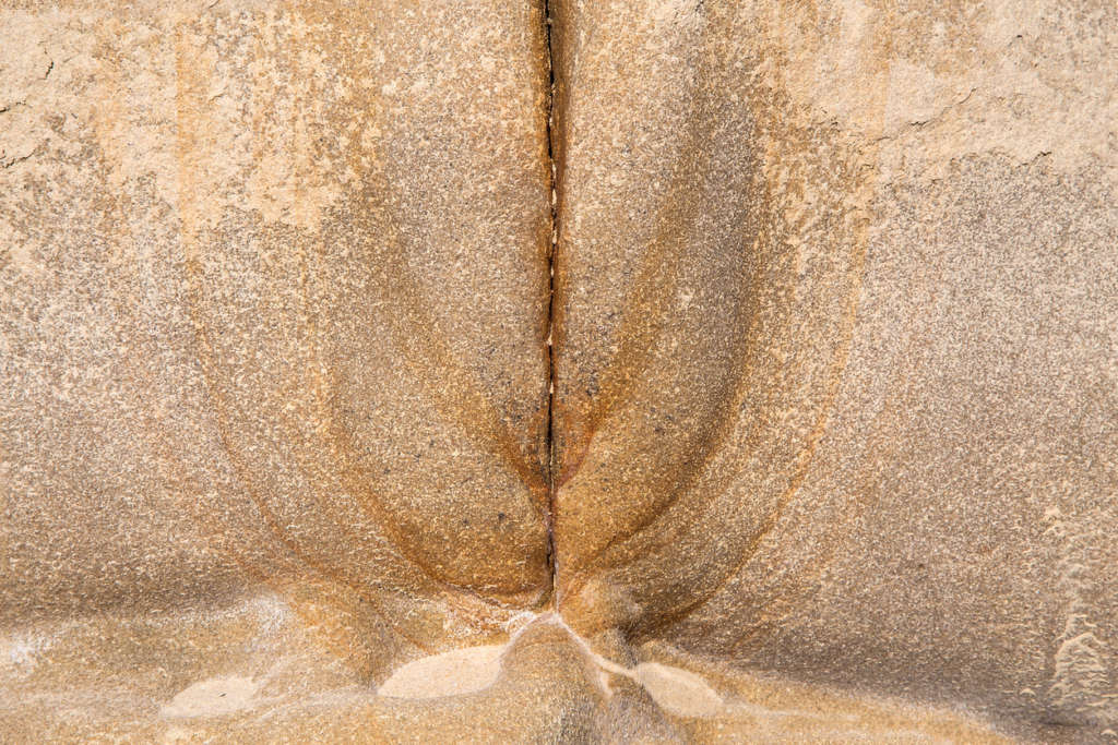Unusual shapes, remarkable Rocks in shape of female sexual organ, Island Pag (Croatia)