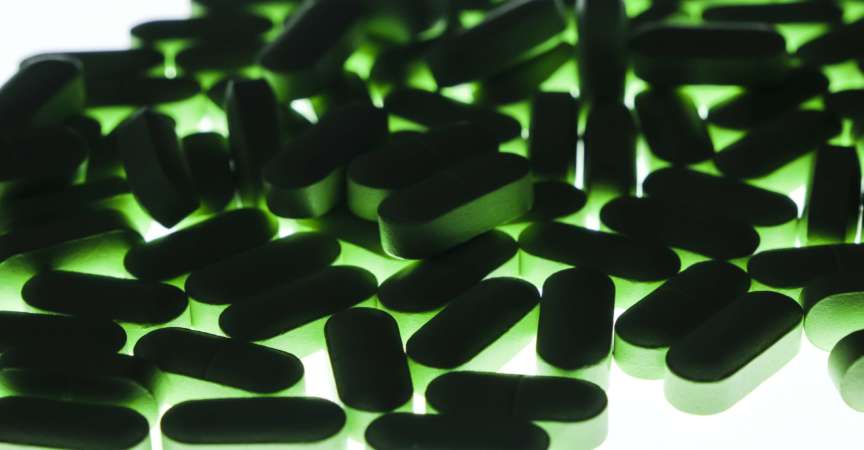 Ein Blick auf grüne Pillen