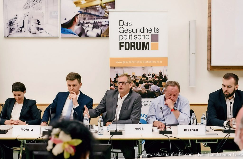 Diskutierten über ihre Einschätzungen zu CIRS (v.l.): Katharina Reich, Wolfgang Moritz, Robert Hoge, Franz Bittner und Šehad Draganović.