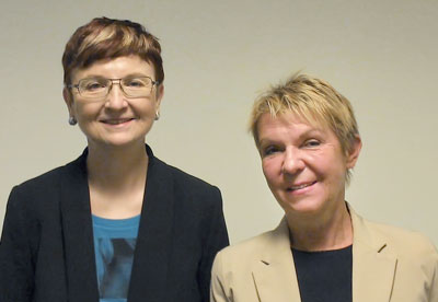 Prof. Dr. Hildegard Greinix (links) und Prof. Dr. Christina Peters.